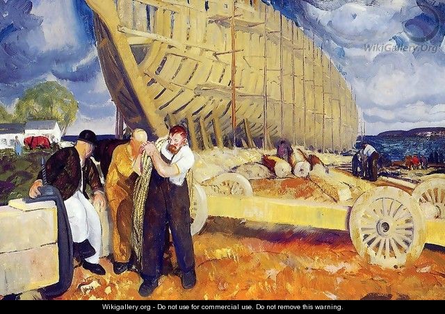 The Rope Aka Builders Of Ships - George Wesley Bellows