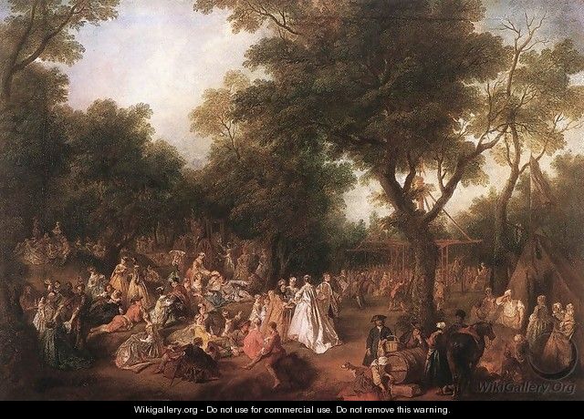 Fete in a Wood 1720-25 - Nicolas Lancret
