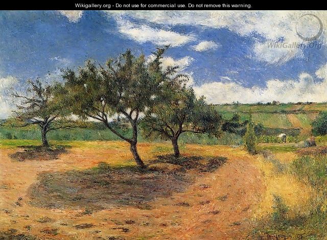Apple Trees At L Hermitage - Paul Gauguin