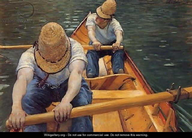 The Oarsmen - Gustave Caillebotte