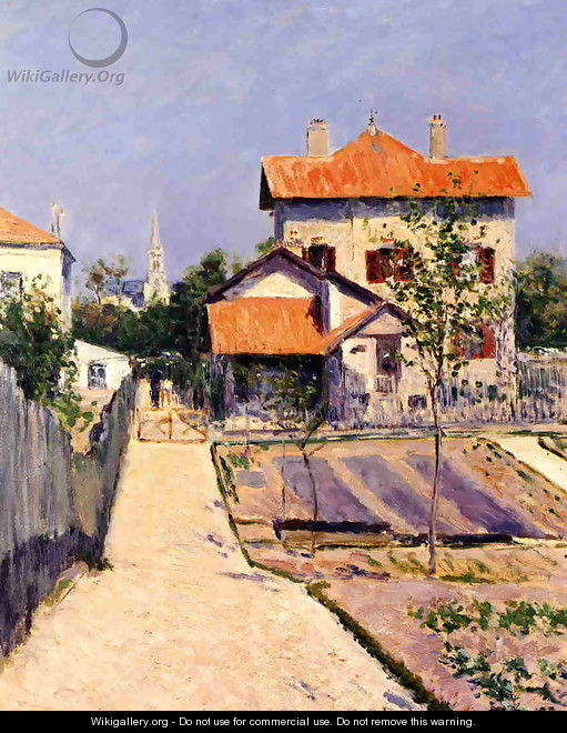 The Artists House At Petit Gennevilliers - Gustave Caillebotte