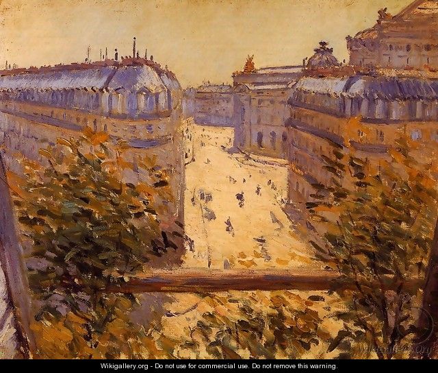 Rue Halevy Balcony View - Gustave Caillebotte