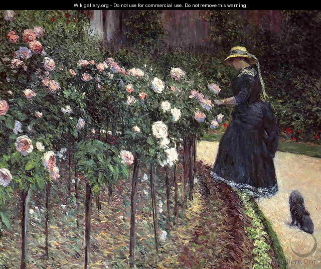 Roses Garden At Petit Gennevilliers - Gustave Caillebotte