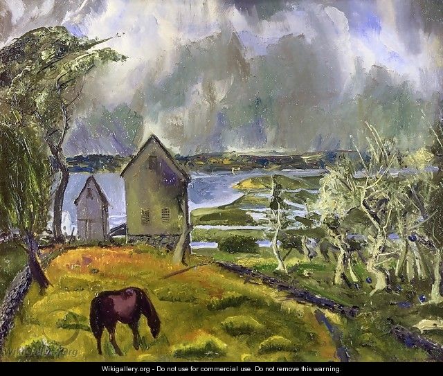 Old Orchard Newport Rhode Island - George Wesley Bellows