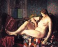Nude With Hexagonal Quilt - George Wesley Bellows