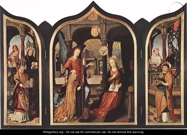 Annunciation 1516-17 - Jean Bellegambe the Elder