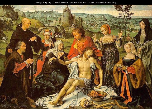 Altarpiece of the Lamentation (central) - Joos Van Cleve (Beke)