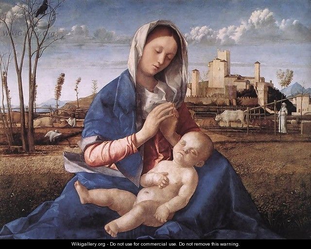 Madonna of the Meadow (Madonna del prato) 1505 - Giovanni Bellini