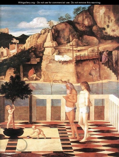 Sacred Allegory (detail 2) 1490-1500 - Giovanni Bellini