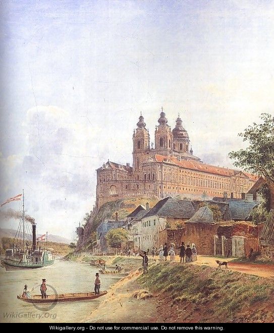 The Monastery of Melk on the Danube, 1845 - Jakob Alt