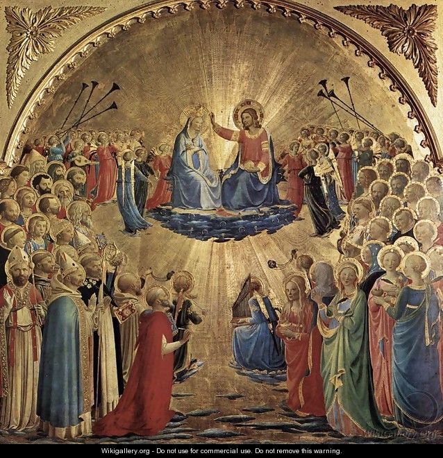 The Coronation of the Virgin 1434 - Angelico Fra