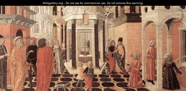 Three Episodes from the Life of St Benedict (2) 1475 - Neroccio (Bartolommeo) De