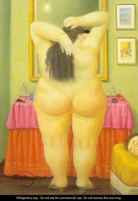 The Bedroom 1997 - Fernando Botero