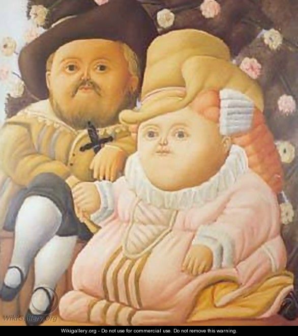 Rubens and his Wife 1965 - Fernando Botero