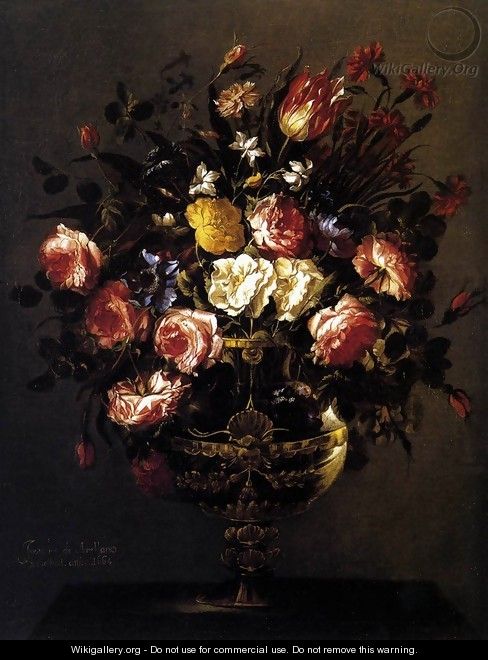 Vase of Flowers 1664 - Juan De Arellano