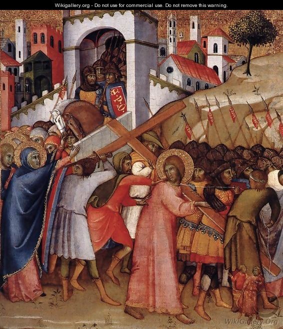 Christ on the Road to Calvary 1415, 55 x 49 cm - Andrea Di Bartolo