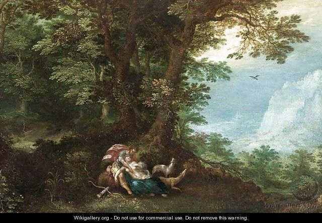 Extensive Wooded Landscape with Cephalus and Procris - Denys Van Alsloot