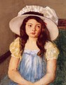 Francoise Wearing A Big White Hat - Mary Cassatt