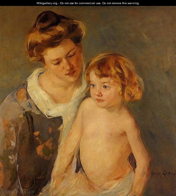 Jules Standing By His Mother - Mary Cassatt