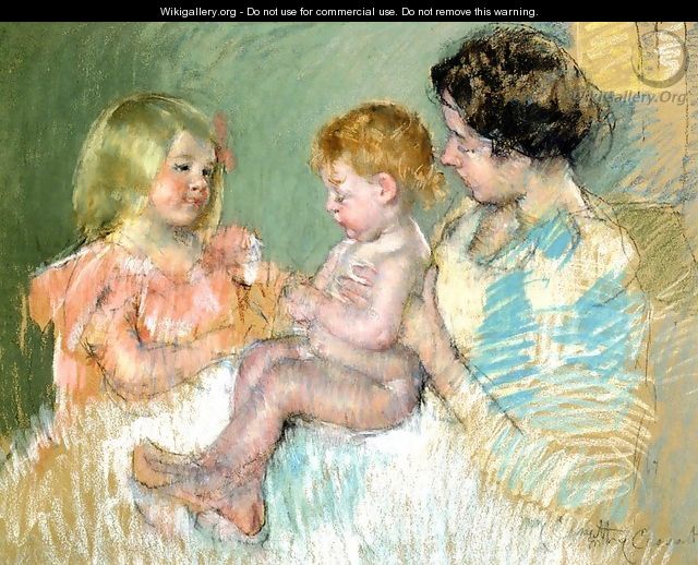 Sara And Her Mother With The Baby - Mary Cassatt