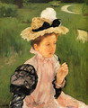 Portrait Of A Young Girl - Mary Cassatt