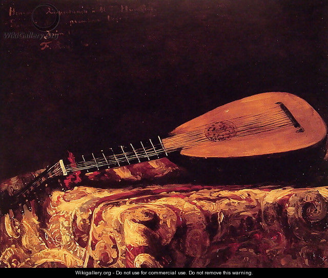 The Mandolin - Ferdinand Victor Leon Roybet