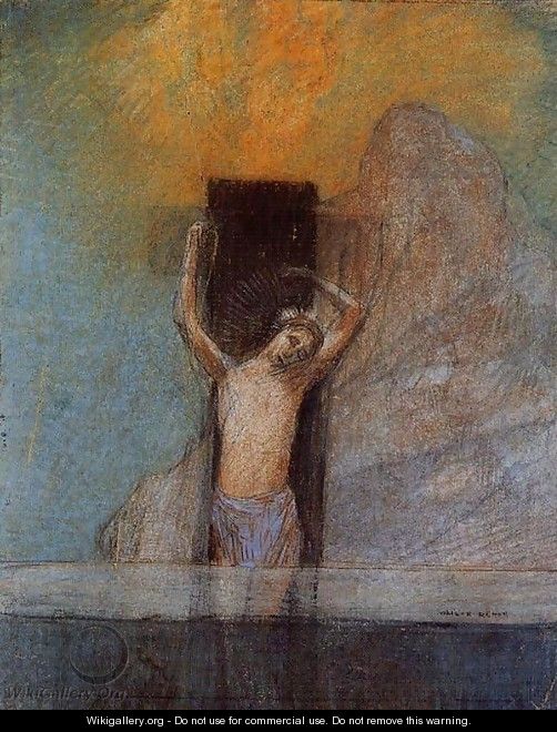Christ On The Cross - Odilon Redon