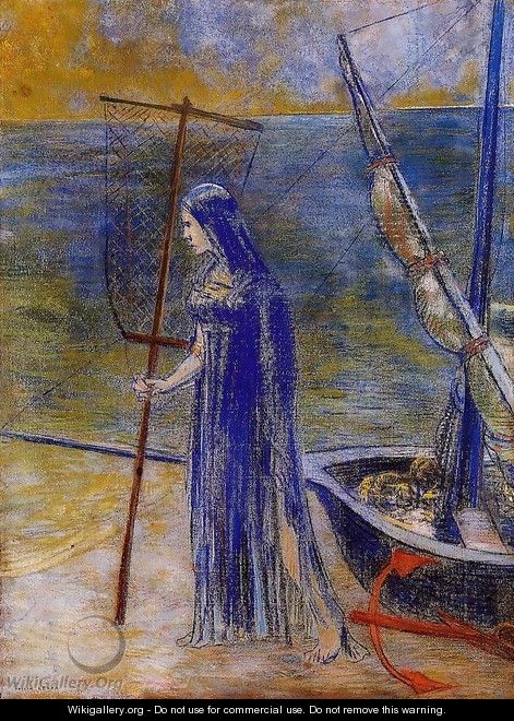 The Fisherwoman - Odilon Redon