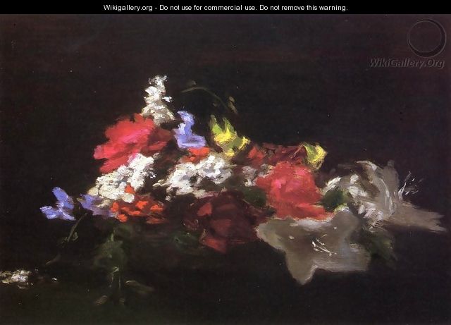 Bowl Of Flowers Study Of Light - John La Farge