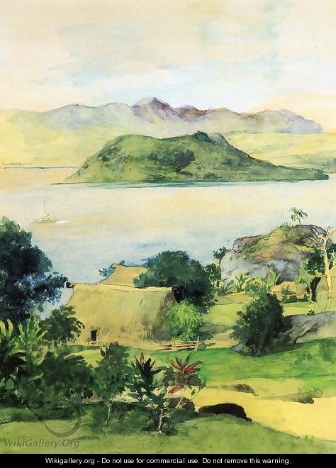 At Naiserelangi From Ratu Jonii Mandraiwiwis Yavu July 14th 1891 - John La Farge