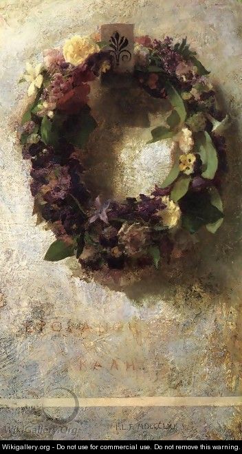 Agathon To Erosanthe Votive Wreath - John La Farge