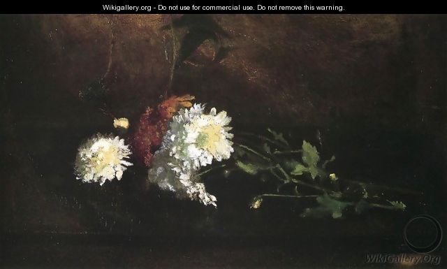 Nosegay Of Chrysanthemums - John La Farge