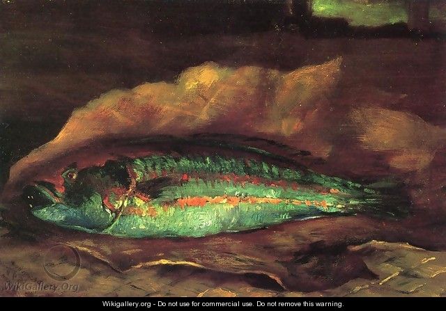Study Of The Parrot Fish - John La Farge