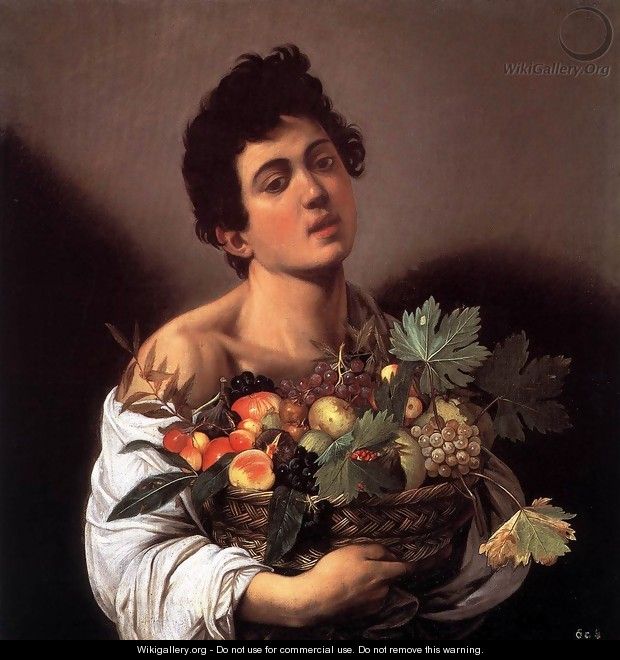 Boy with a Basket of Fruit (Giovane con un cesto di frutta) - Caravaggio