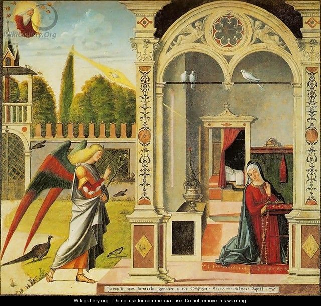 Life of the Virgin: Annunciation (Storie della Vergine: Annunciazione) - Vittore Carpaccio