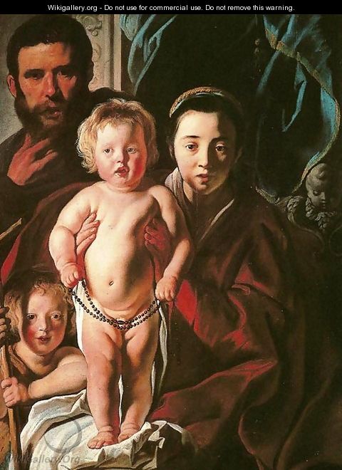Holy Family and Saint John the Baptist - Jacob Jordaens