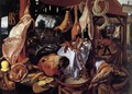 Butcher's Stall with the Flight into Egypt - Pieter Aertsen