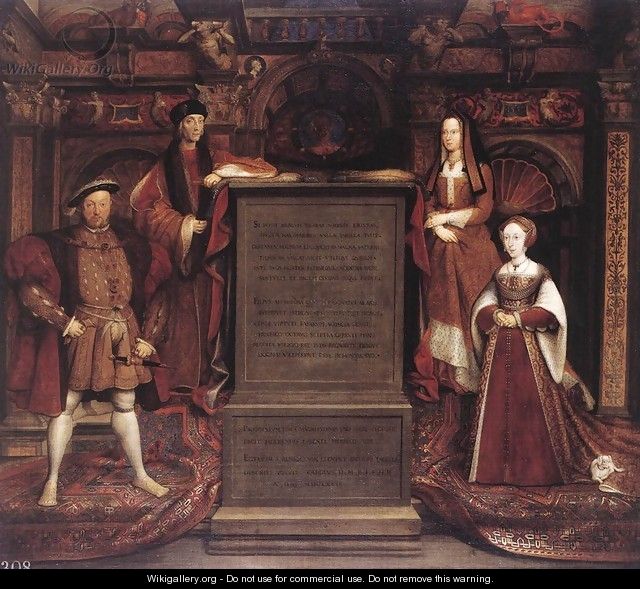 Henry VII, Elizabeth of York, Henry VIII, and Jane Seymour 1667 - Remigius Van Leemput