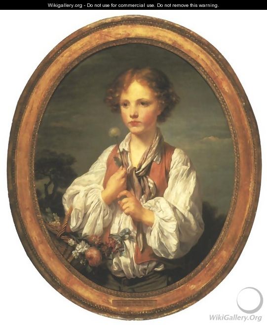 Young Shepherd Tempting Fate to See if He is Loved by His Shepherdess - Jean Baptiste Greuze