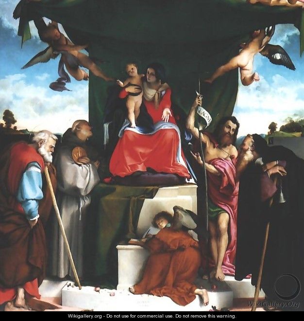 San Bernardino Altarpiece - Lorenzo Lotto
