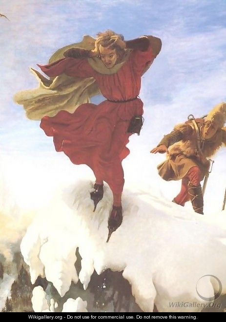 Manfred on the Jungfrau - Ford Madox Brown
