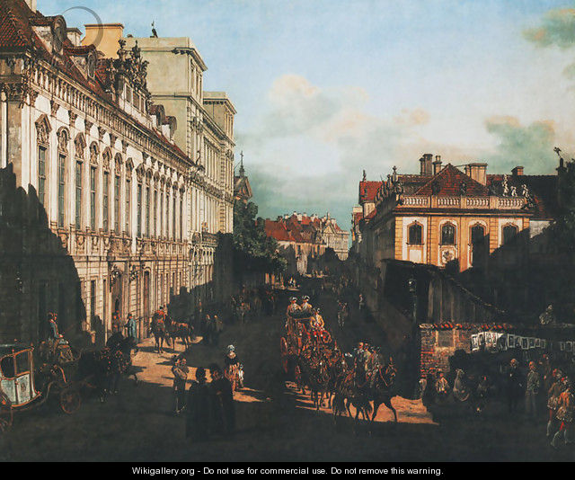 Miodowa Street in Warsaw - Bernardo Bellotto (Canaletto)