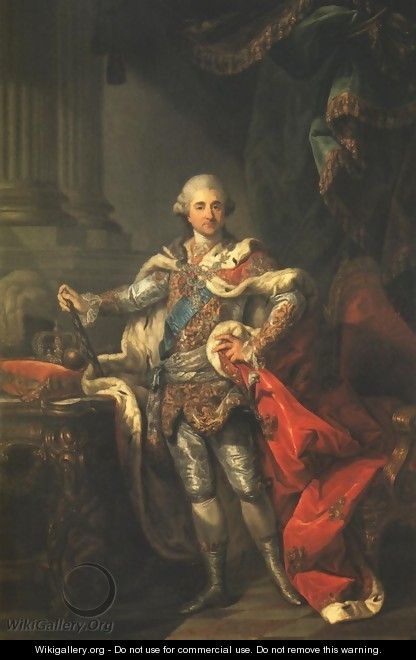 Portrait of King Stanislaus Augustus in a Coronation Costume - Marcello Bacciarelli