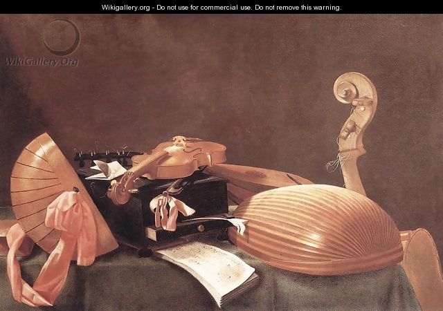 Still Life with Stringed Instruments (Natura morta con strumenti a corda) - Evaristo Baschenis