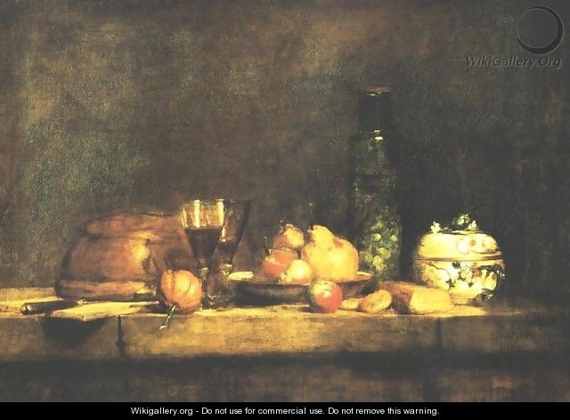 Jar of Olives - Jean-Baptiste-Simeon Chardin
