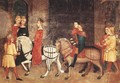 Effects of Good Government on the City Life (detail-5) 1338-40 - Ambrogio Lorenzetti