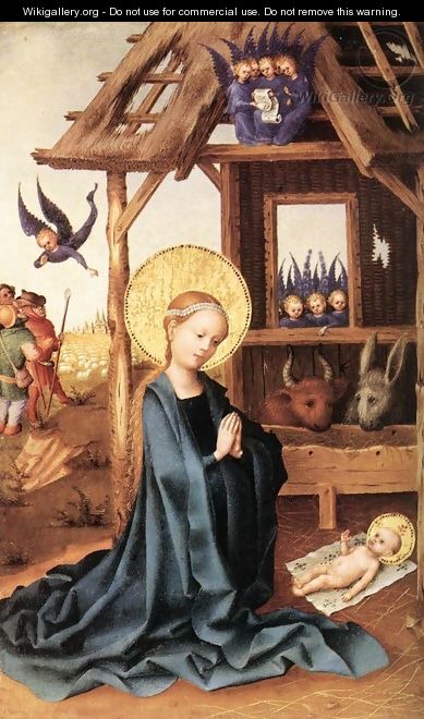 Adoration of the Child Jesus 1445 - Stefan Lochner