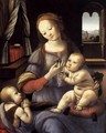 Madonna with the Christ Child and St John the Baptist - Lorenzo di Credi
