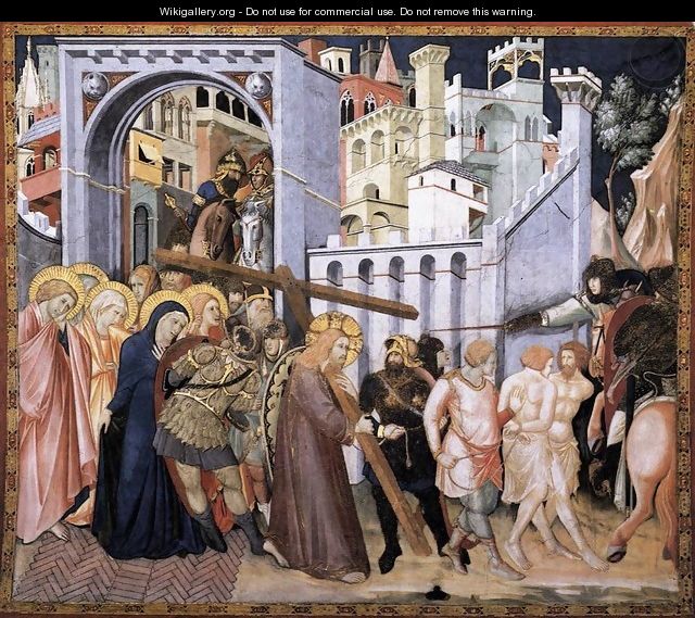 The Road to Calvary c. 1320 - Pietro Lorenzetti
