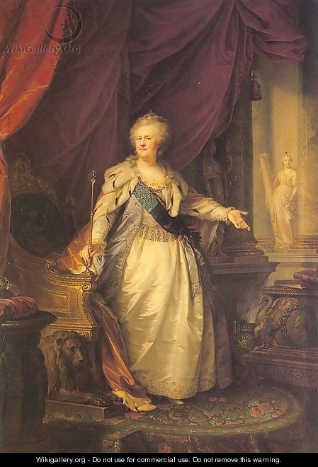 Catherine II 1793 - Johann Baptist the Elder Lampi